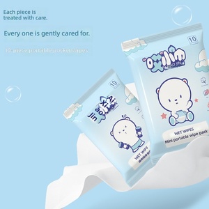 Salviette Umidificate Portatili per Neonati in Tessuto Non Tessuto, Confezione da 10 Pezzi con Apertura a Strappo, per Pulizia con Acqua Pura, Cura del Bambino e della Mamma, Regalo, Prezzo Basso - Product Image 4