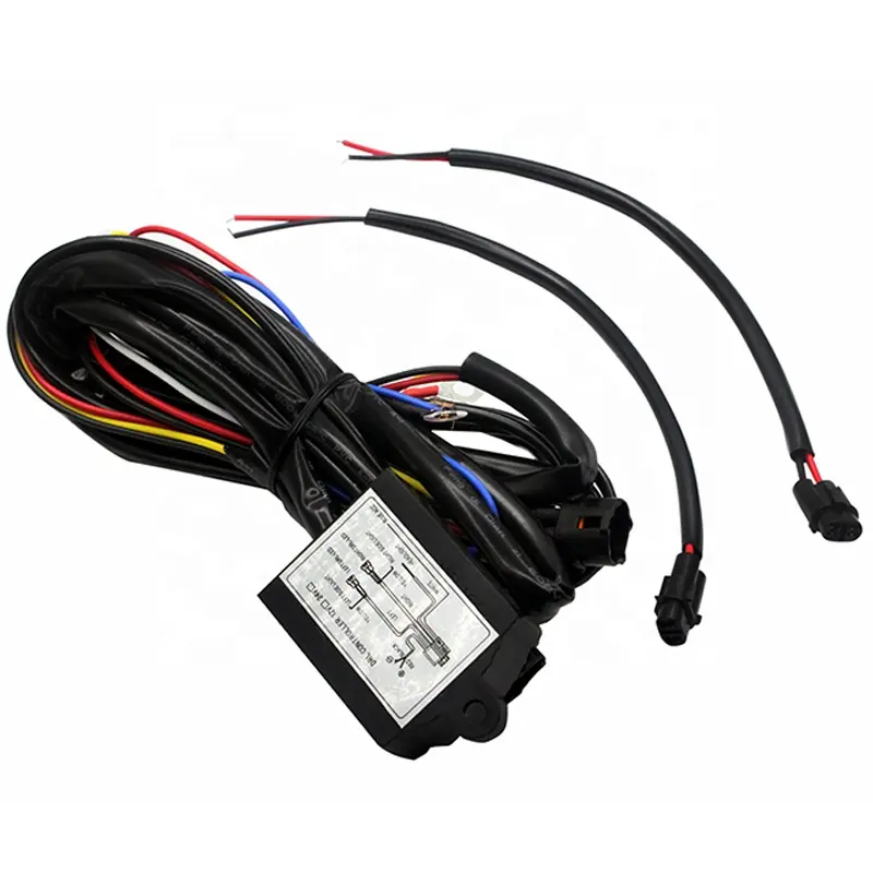 Luci di marcia diurna a LED per autoveicoli dimmer stroboscopico Controller DRL cavo relè automatico 12-24V cablaggio automobilistico