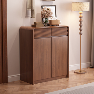 <span class=keywords><strong>Scarpiera</strong></span> in Legno Durevole con Design a Onde Artistiche, Grande Capacità, Smontabile (KD), per Corridoio e Arredamento <span class=keywords><strong>Casa</strong></span> - Product Image 3