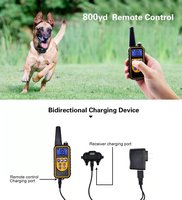 Amazons Anti-Bellen-Haustier-Stoßkragen Gummi wasserdicht wiederaufladbar elektrisch Anti-Bellen Hundetrainingskragen mit Fernsteuerung
