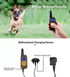 Amazon Collier anti-aboiement pour animaux de compagnie Collier en caoutchouc étanche rechargeable électrique anti-aboiement Collier de dressage pour chiens avec télécommande - Product Image 4