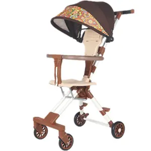 Pas cher simple activité portable 3 en 1 bébé pousser parasol poussette voiture chariots monter sur voiture chariot landau pour 1-3 ans