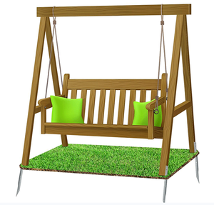 <span class=keywords><strong>Ancrage</strong></span> au sol pivotant robuste adapté au jardin pivotant en <span class=keywords><strong>bois</strong></span> dispositif de fixation de balançoire extérieure ancre de sécurité en métal - Product Image 6