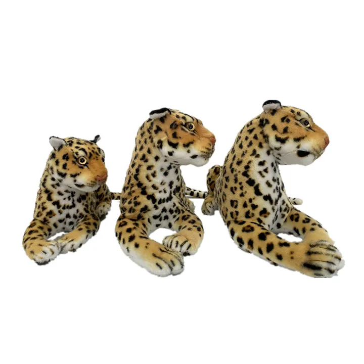 Produttore cinese soft feel personalizzato leopard animal farcito e giocattoli di peluche