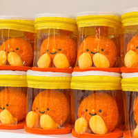 Peluche personnalisée de qualité collectionnable, coussin rond Kawaii en forme de dessin animé, faible MOQ, jouet en peluche de Noël personnalisé