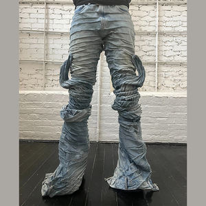 Diznew Jeans personalizados Fabricación de alta calidad al por mayor Rip Hombres Jeans Tallas grandes para los hombres - Product Image 2