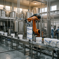 Paletizador Robótico de 6 Ejes JINWEI DS-CR17-G/S, 17 kg, 2047 mm, Certificado CE, ISO 13849-1, ISO 15066, 9-13 piezas/min para Producción Flexible