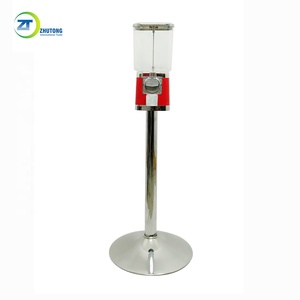 Tùy Chỉnh Zhutong Tự Động Viên Nang Máy Đồng Xu Hoạt Động Đa Năng <span class=keywords><strong>Gumball</strong></span> Kẹo Máy Bán Hàng Tự Động Với Đứng - Product Image 3