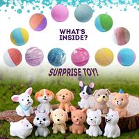 Bombes de bain pour enfants avec des jouets surprise à l'intérieur, ingrédients 100% naturels, emballage en boîte cadeau