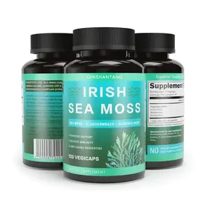 Etiqueta privada 7000mg 4000mg Irish Sea Moss <span class=keywords><strong>Burdock</strong></span> <span class=keywords><strong>Root</strong></span> y Bladderwrack Cápsulas 3625 mg Organic Vegan Sea Moss Pills Cápsulas - Product Image 1