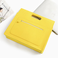 Sac pour ordinateur portable en feutre fin et protecteur, multi-usages, léger, avec logo personnalisé pour les entreprises