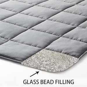 <span class=keywords><strong>Couverture</strong></span> <span class=keywords><strong>lestée</strong></span> en sherpa matelassée de haute qualité personnalisée pour adultes avec des billes de verre de qualité supérieure - Product Image 4