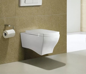 WC mural de qualité supérieure, homologué CE, design élégant, sanitaires de qualité supérieure, WC mural pour la vente en gros/OEM - Product Image 2