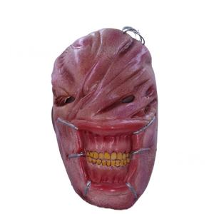 Halloween Horreur Femme Fantôme Robe Ensemble avec Cheveux Longs Coutures Effrayantes Tête de Fantôme Masques de Fête Drôles - Product Image 6