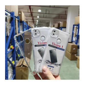 Claro telefone casos granel atacado 4 cantos anti-queda shell transparente shockproof caso para Itel P55 P65 4G - Product Image 6