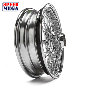ล้อโครเมียมแบบคลาสสิกสไตล์อังกฤษ ขนาด 15x4 นิ้ว 48 ก้าน ดุม 42 มม. สำหรับ Austin Healey MG Triumph TR TVR - Product Image 3