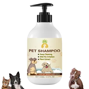 ペットクリーニング入浴ナチュラルオートミールアンチかゆみグルーミングペットシャンプー有機臭い子犬犬猫ウォッシュシャンプー