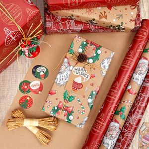 Papel de Regalo Navideño Impreso Desechable y Reciclable al por Mayor de Fábrica con Revestimiento de Silicona 50x70cm - Product Image 3