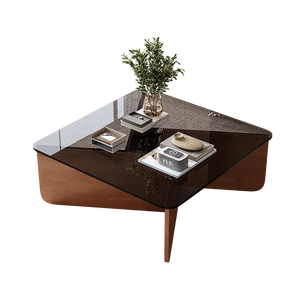 NKAHS Modern Minimalist Square Tempered Glass <b>Coffee</b> <b>Table</b> Scratch Resistant Luxury Creative Center <b>Table</b> for <b>Small</b> Living Room - Product Image 5