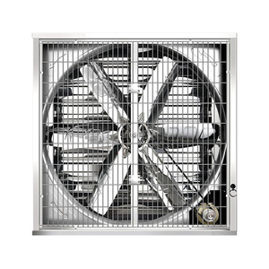 Ventilador de escape industrial de 50 pulgadas con cono de enfriamiento, tipo caja, de flujo axial DC y centrífugo - Product Image 1