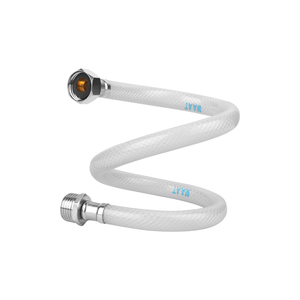Tubo de extensión blanco Manguera de <span class=keywords><strong>metal</strong></span> tejida Rosca hembra y macho Manguera de <span class=keywords><strong>metal</strong></span> <span class=keywords><strong>flexible</strong></span> Conexión de manguera de <span class=keywords><strong>metal</strong></span> <span class=keywords><strong>flexible</strong></span> - Product Image 1