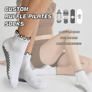 कस्टम लोगो ने सॉक नॉन स्लिप ग्रिट कॉटन सॉक थोक ओएम महिला पुरुषों के लिए योग फिटनेस स्टूडियो कसरत मोजे का इस्तेमाल किया - Product Image 1