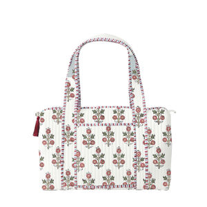 도매 꽃 퍼 주말 가방 여성 여행 핸드백 퀼트 사용자 정의 더플 가방 다채로운 패치 워크 쇼핑 가방 - Product Image 2