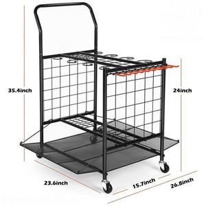 Movable <b>Garden</b> <b>Tool</b> Storage Cart Agricultural <b>Tool</b> Organizer <b>Rack</b> for Horticultural Equipment - Product Image 4