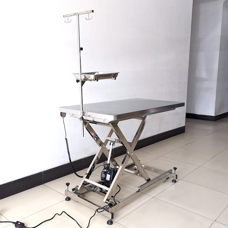 Customized Economic Electric Lifted Stainless Steel Veterinary Operating Table Pet Examination table VET Surgery Table