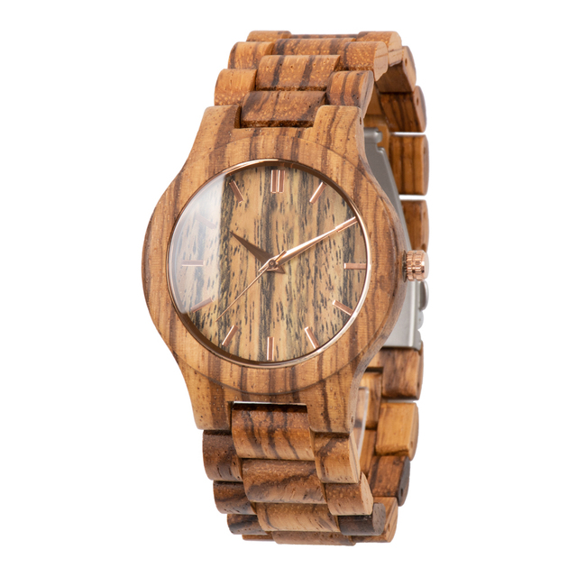 New Arrival Fashion Brand Watches Quartz Wooded for Men Wrist Watch Handcrafted Factory Price for Wholesales
