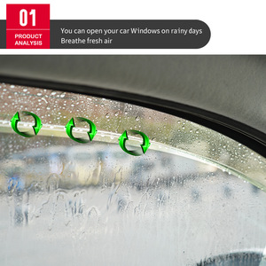 Pare-soleil de fenêtre pour Toyota Hilux Revo <span class=keywords><strong>Rocco</strong></span>, protection contre la pluie, type adhé<span class=keywords><strong>sif</strong></span> acrylique - Product Image 4