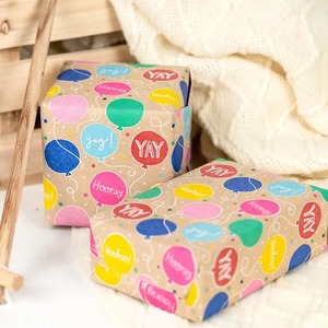 Custom Balloon Pattern Eco-Friendly Double-Sided Kraft Gift <b>Wrap</b> <b>Paper</b> <b>Roll</b> 100GSM Coated Recyclable Digital Packaging <b>Paper</b> - Product Image 6