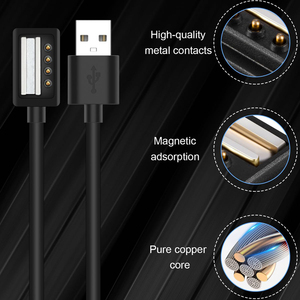 สายชาร์จ USB แม่เหล็กแบบเปลี่ยนได้สีดำน้ำหนักเบาสำหรับซูนโต <span class=keywords><strong>9</strong></span> ซูนโต สปอร์ต ซูนโต สปาร์ตัน อัลตร้าสมาร์ทวอทช์ - Product Image 2