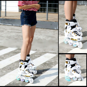 <span class=keywords><strong>Pattini</strong></span> <span class=keywords><strong>a</strong></span> <span class=keywords><strong>rotelle</strong></span> WEIQIU con telaio <span class=keywords><strong>a</strong></span> <span class=keywords><strong>fila</strong></span> singola e chiusura <span class=keywords><strong>a</strong></span> fibbia - Product Image 3