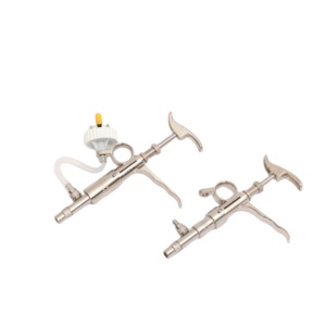 Seringue de sécurité réglable en continu pour usage animal bétail porc vache mouton vaccins bouteille vétérinaire Type d'insertion réutilisable - Product Image 1