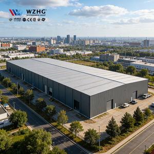 Usine de fabrication professionnelle moderne, entrepôt industriel préfabriqué en acier au carbone Q355b, construction résistante au vent, ODM - Product Image 1