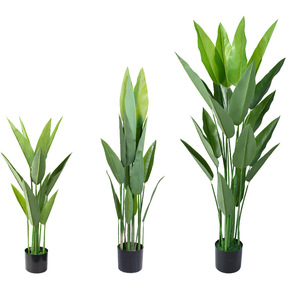 Bionic <span class=keywords><strong>Canna</strong></span> Lily Greenery Sala de estar Pieza decorativa grande de pie Árbol artificial para paisajismo Árbol de imitación sintético - Product Image 1