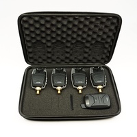 Set Alarm Gigitan Ikan Carp Tahan Air Hirisi dengan Snag Ear Bar, Set Alarm Memancing Nirkabel dengan Suara LED B1230
