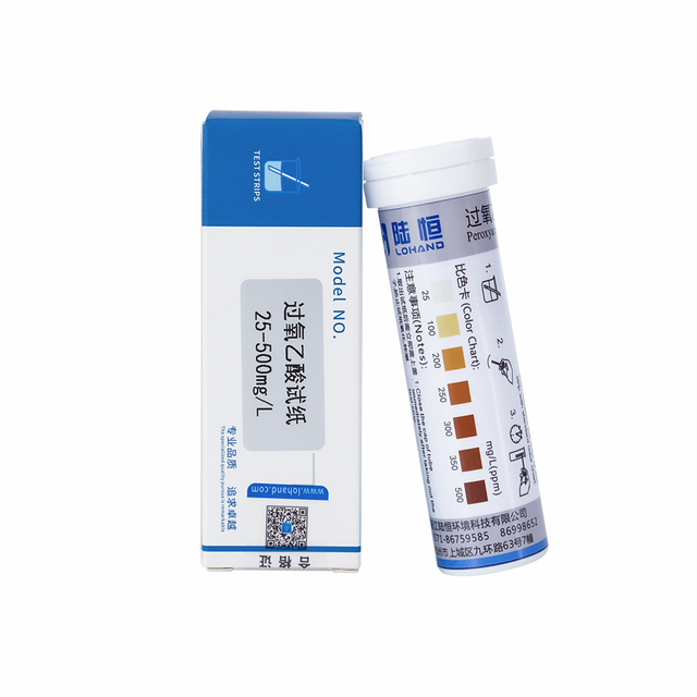 Factory Supply Rapid Test Series Water Quality for Test Strips Peracetic Acid 25-500mg/L C2H4O3 for Test Strips Water Analysis