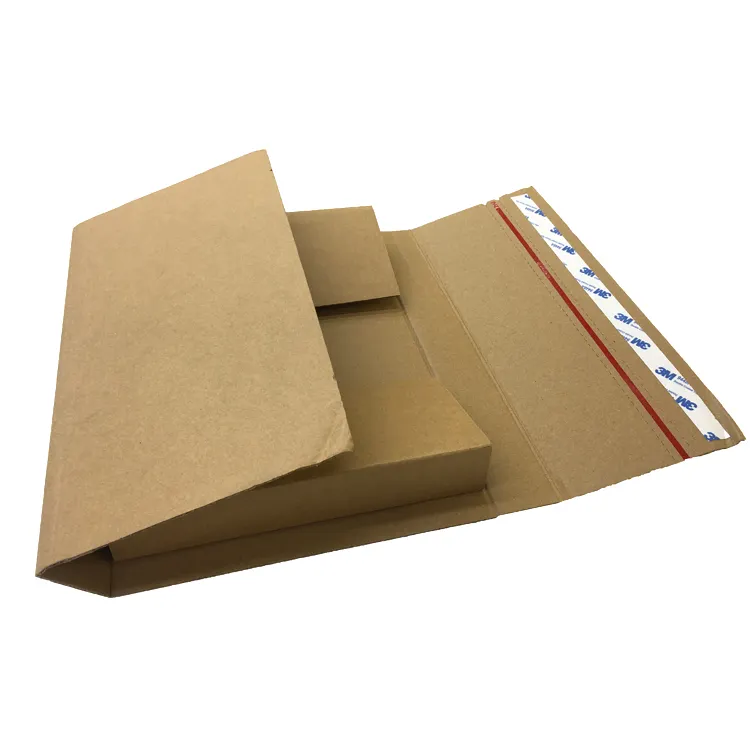 कस्टम लोगो मुद्रित पुस्तक लपेटें पैकेजिंग गत्ता एल. पी. मेलर क्राफ्ट नालीदार vinyl के लिए मेलर शिपिंग