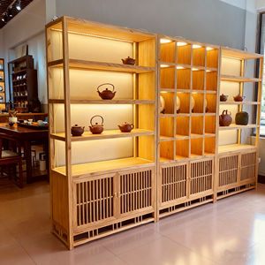 סגנון סיני חדש של elm עץ elm סגנון סיני חדש עם מחיצה קטנה & ביתן רב אוצר עבור מחקר - Product Image 2