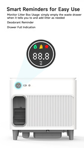 Caja de arena automática para gatos con control de aplicación, caja de arena autolimpiante WIFI sin olores, inodoro para mascotas, caja de arena de capacidad Extra grande - Product Image 3