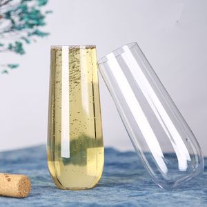 طلب بالجملة 7 أونصة 8 أونصة 9 أونصة نبيذ بلاستيكي غير قابل للكسر مقاوم للكسر مشروب نبيذ قابل لإعادة الاستخدام - Product Image 1