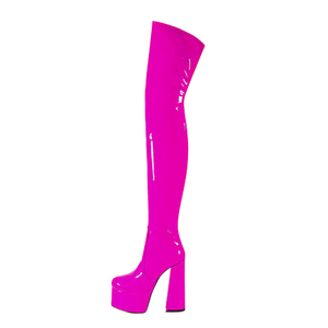 Botas Largas de Invierno para Mujer, con Plataforma y Tacón de Cuña, de Microfibra, Talla Grande 43, Aumentan la Estatura - Product Image 1
