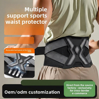 Ceinture de soutien lombaire élastique réglable et efficace pour le bas du dos et l'abdomen