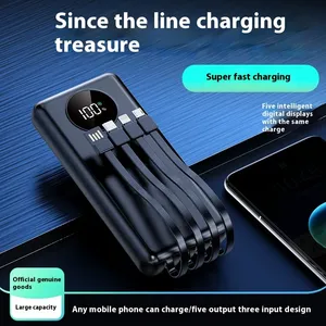 120W công suất cao 20000mAh siêu nhanh sạc điện ngân hàng điện thoại di động sạc với cáp - Product Image 3