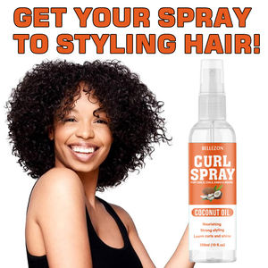 Aceite de coco <span class=keywords><strong>Curl</strong></span> Fluffy Texture <span class=keywords><strong>Spray</strong></span> Curly Hair Styling <span class=keywords><strong>Curl</strong></span> Defining <span class=keywords><strong>Spray</strong></span> - Product Image 2