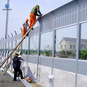 כביש בצד הדרך רעש קליטה אקוסטית מחסום פנל מחשב ואלומיניום אקוסטית רעש מחסום אנטי רעש צליל הוכחת קיר