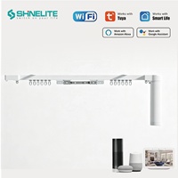 Moteur de rideau intelligent Zigbee Wifi à commande vocale via application, prix usine, 1.14/2.14/3.14/4.14/5.14/6.14m, pour la maison et le bureau