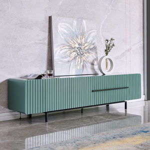 Consola multimedia de madera de estilo moderno para sala de estar, mueble de TV con soporte, venta al por mayor - Product Image 3